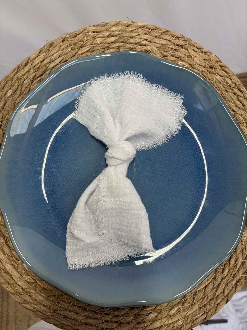 Serviette gaze de coton blanche