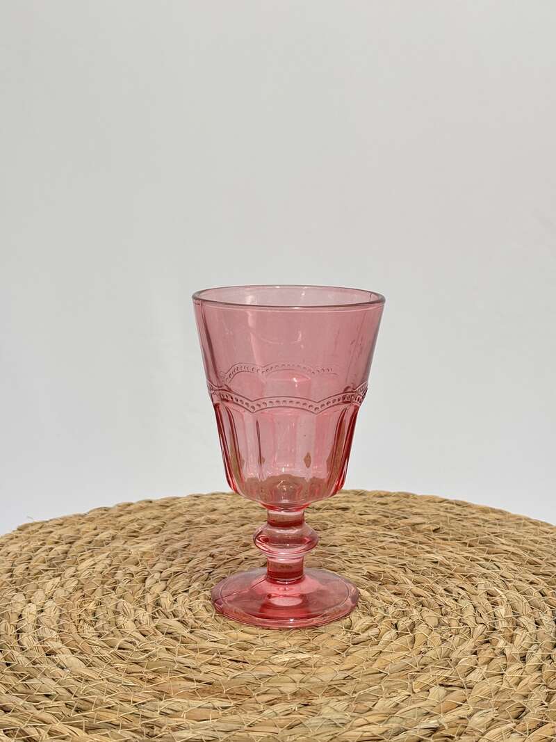 Verre rose