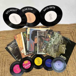 Lot de pochettes et vinyles