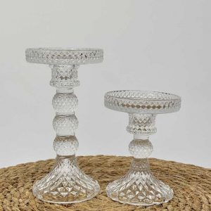 Duo bougeoir cristal