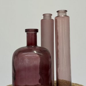 Trio de vases rose
