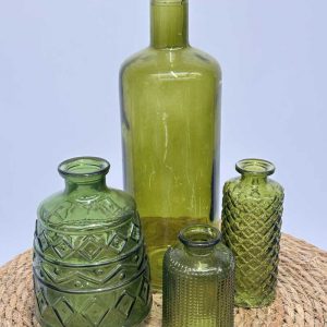 4 Vases vert