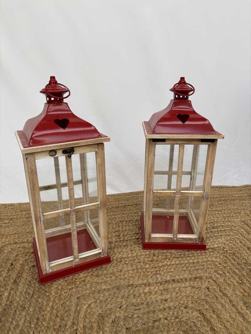 Duo de Lanternes rouges