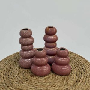 Lot de 4 soliflores rose