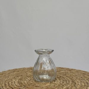 Vase collerette transparent